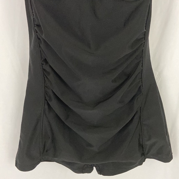 Crazy Catz Black Vintage Pin Up Style One-Piece Swimsuit Size XL - Picture 3 of 9